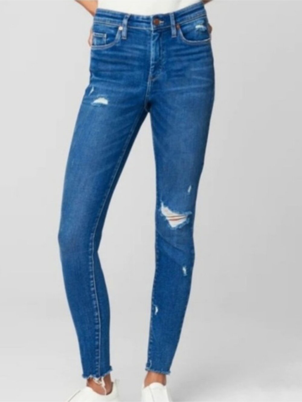 BLANK NYC The Bond Mid-Rise Skinny Size 30 New Distressed Casual Denim